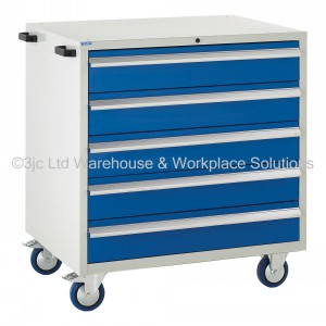 Euroslide Storage Cabinet Mobile 5 Drawers